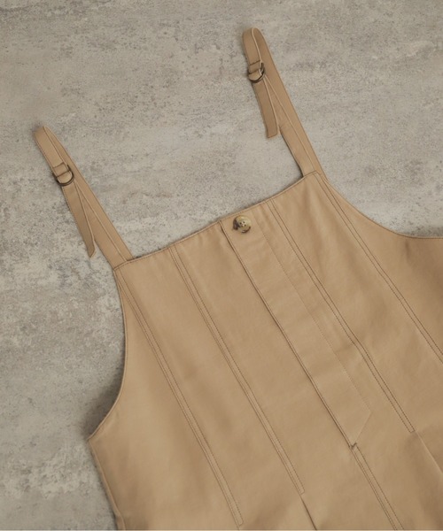 NOMBRE IMPAIR（ノンブルアンペール）の「綿麻ツイル　フィッシュテールジャンスカ（ワンピース・レディース・チャコールグレー/ベージュ・FREE）」の19枚目の写真