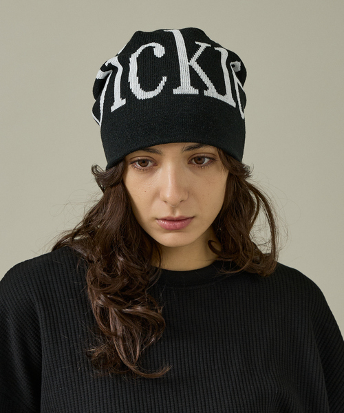 Dickies（ディッキーズ）の「【DICKIES/ディッキーズ】BIG LOGO BEANIE/ビッグロゴビーニー（ニットキャップ/ビーニー・レディース・ブラック/ホワイト・フリー）」の2枚目の写真