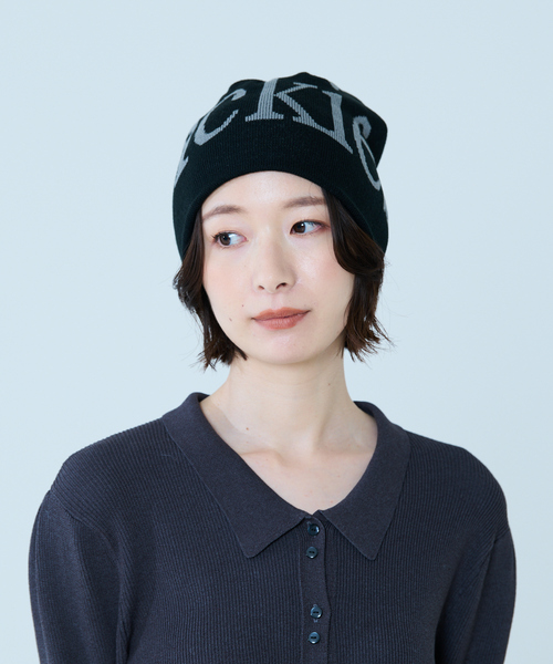 Dickies（ディッキーズ）の「【DICKIES/ディッキーズ】BIG LOGO BEANIE/ビッグロゴビーニー（ニットキャップ/ビーニー・レディース・ブラック/ホワイト・フリー）」の3枚目の写真
