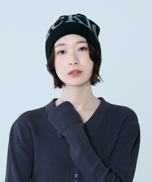 Dickies（ディッキーズ）の「【DICKIES/ディッキーズ】BIG LOGO BEANIE/ビッグロゴビーニー（ニットキャップ/ビーニー・レディース・ブラック/ホワイト・フリー）」の4枚目の写真