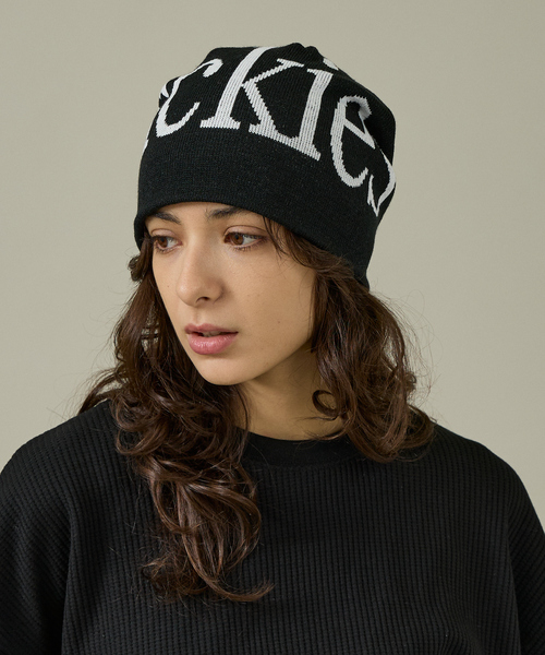 Dickies（ディッキーズ）の「【DICKIES/ディッキーズ】BIG LOGO BEANIE/ビッグロゴビーニー（ニットキャップ/ビーニー・レディース・ブラック/ホワイト・フリー）」の9枚目の写真