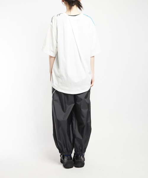 gomme(ゴム)の「ミックスタフタ サイドラインタフタパンツ(その他パンツ・レディース・カーキ/ブラック/チャコールグレー・MEDIUM)」の14枚目の写真