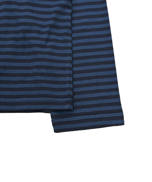 THECOLDESTMOMENT(ザコールデストモーメント)の「TCM mini logo stripe long sleeve (blue/navy)(Tシャツ/カットソー・レディース・その他・LARGE/MEDIUM)」の5枚目の写真