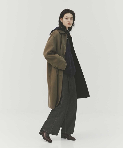 ジャケット・アウター UNUSED REVERSIBLE OVER COAT CASHMERE CASHMERE/カシミヤカシミヤ】CASHMERE REVERSIBLE OVER COAT