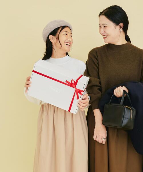 URBAN RESEARCH DOORS(アーバンリサーチドアーズ)の「『WEB/一部店舗限定』『親子リンク』ニットドッキングワンピース(KIDS)(ワンピース・キッズ・ブラック/ベージュ系その他・150)」の2枚目の写真