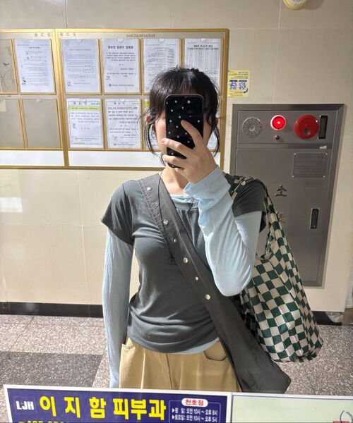 SOME PLACE（サムプレイス）の「レタリングプリントベーシックバルーンフィットワイドコットンパンツ[ベージュ]（その他パンツ・レディース・ベージュ・FREE）」の9枚目の写真