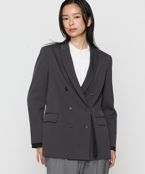 COMME CA(コムサ)の「〔 Sサイズ 〕 ツイステッドドビーカルゼ ジャケット(テーラードジャケット・レディース・チャコール・5号)」の6枚目の写真