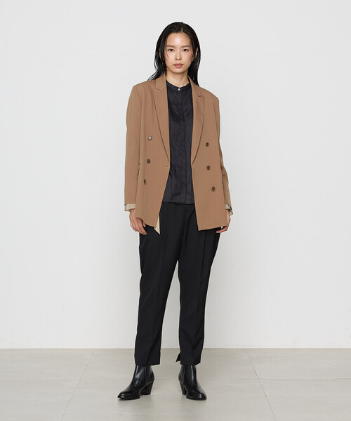 COMME CA(コムサ)の「〔 Sサイズ 〕 ツイステッドドビーカルゼ ジャケット(テーラードジャケット・レディース・チャコール・5号)」の7枚目の写真