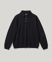 RC WIDE COLLAR VINTAGE PIQUE SHIRT_BLACK