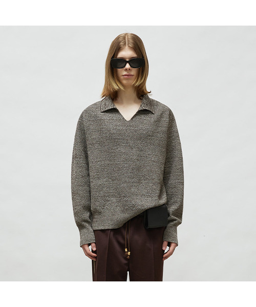 LMOOD(エルムード)の「フィレンツェ V ラグランニット ブラウン(ニット/セーター・レディース・その他・44/46/48)」の1枚目の写真