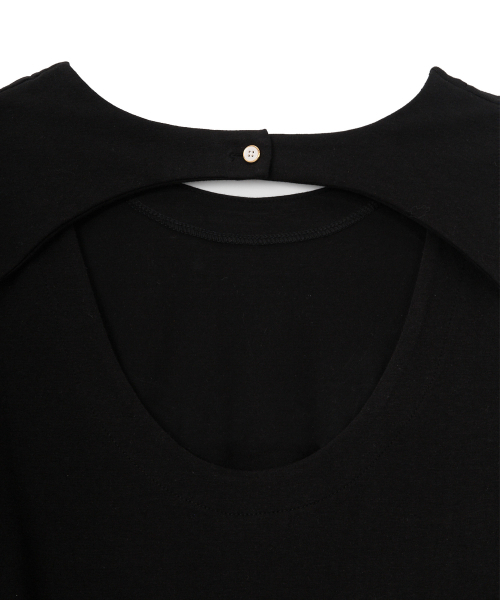 SALON DE YOHN（サロンドヨーン）の「Back Point Belted Mini Dress_ Black（ワンピース・レディース・その他・SMALL/MEDIUM）」の5枚目の写真