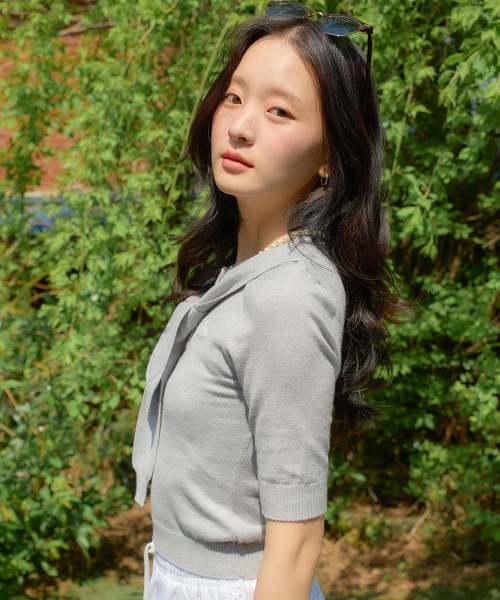 SALON DE YOHN（サロンドヨーン）の「Harbor Shawl Knit_ Gray（ニット/セーター・レディース・その他・SMALL/MEDIUM）」の3枚目の写真