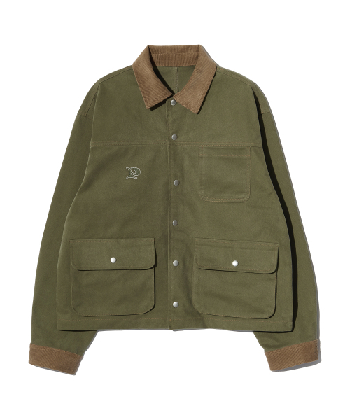 PIECEMAKER(ピースメーカー)の「CORDUROY POINT COTTON WORK JACKET (KHAKI)(ミリタリージャケット・レディース・その他・MEDIUM/LARGE)」の3枚目の写真