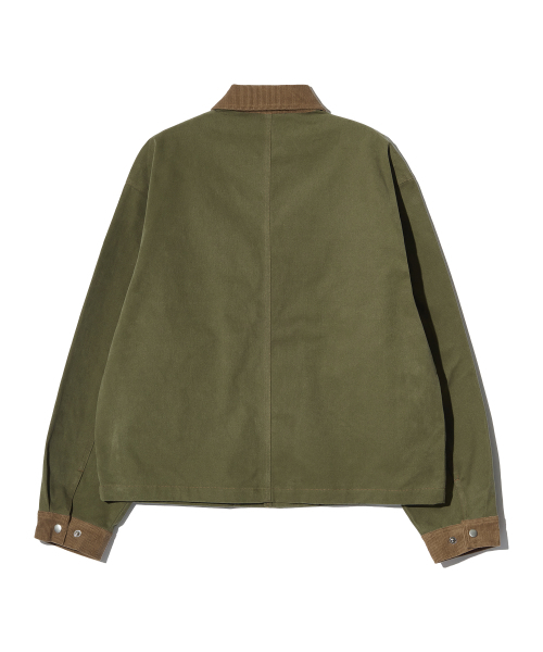 PIECEMAKER(ピースメーカー)の「CORDUROY POINT COTTON WORK JACKET (KHAKI)(ミリタリージャケット・レディース・その他・MEDIUM/LARGE)」の4枚目の写真
