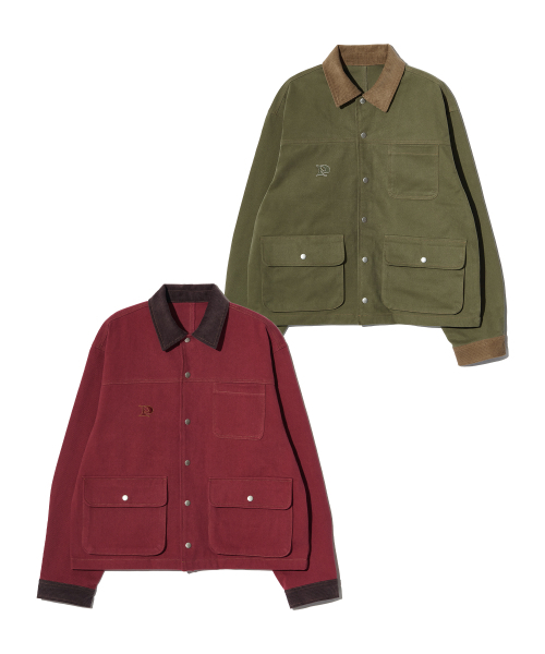 PIECEMAKER(ピースメーカー)の「CORDUROY POINT COTTON WORK JACKET (KHAKI)(ミリタリージャケット・レディース・その他・MEDIUM/LARGE)」の9枚目の写真