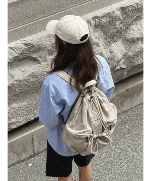 Salad bowls（サラダボール）の「LIGHT STREET SMALL BACKPACK [BEIGE]（バックパック/リュック・レディース・Beige・FREE）」の5枚目の写真