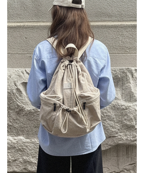 Salad bowls（サラダボール）の「LIGHT STREET SMALL BACKPACK [BEIGE]（バックパック/リュック・レディース・Beige・FREE）」の7枚目の写真