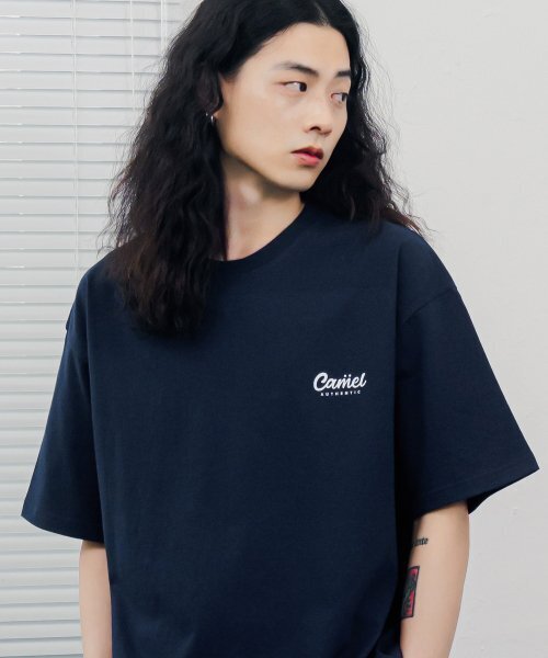 CAMEL WORK(キャメルワーク)の「アセンティックロゴ半袖Tシャツ(ネイビー)(Tシャツ/カットソー・メンズ・その他・MEDIUM/LARGE/X-LARGE)」の2枚目の写真