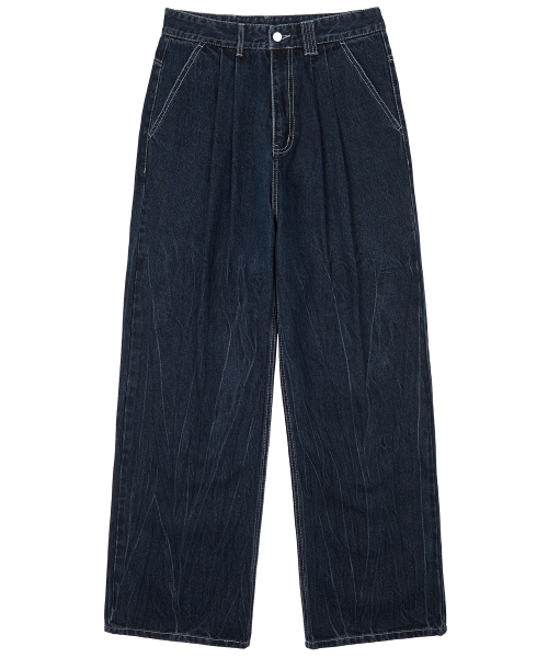 DECET(デケト)の「Dawn 2Pleats Wide Jeans DCPT007CRDBlue(デニムパンツ・レディース・その他・26/28/30/32/34)」の7枚目の写真