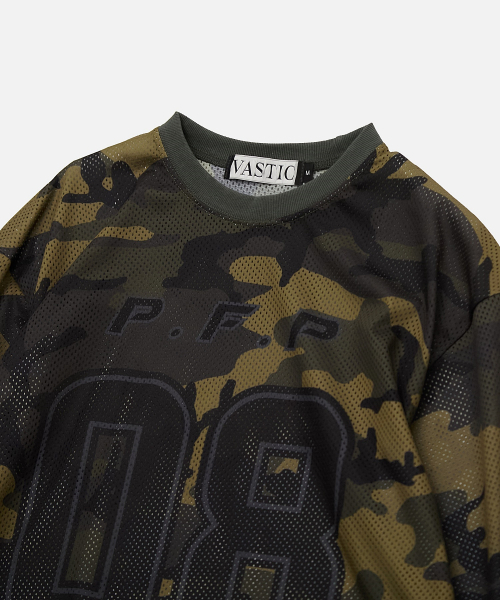 VASTIC(バスティック)の「カモメッシュロングスリーブ_カーキ(Tシャツ/カットソー・メンズ・カーキ・MEDIUM/LARGE/X-LARGE)」の5枚目の写真