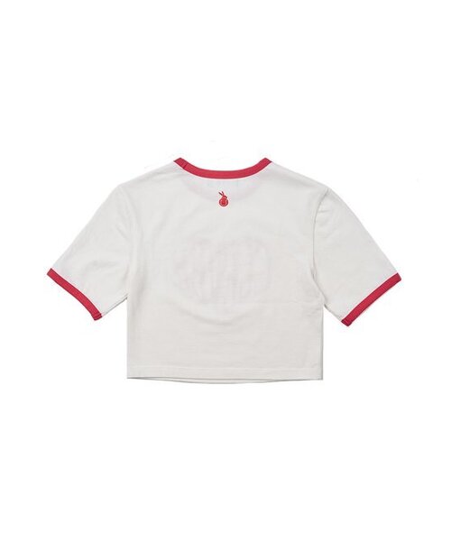 CLEVER FIELD（クレバーフィールド）の「ハートリンガークロップTシャツ[レッド]（Tシャツ/カットソー・レディース・その他・SMALL/MEDIUM）」の4枚目の写真
