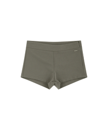 METAL LOGO MICRO SHORTS, DEEP BEIGE