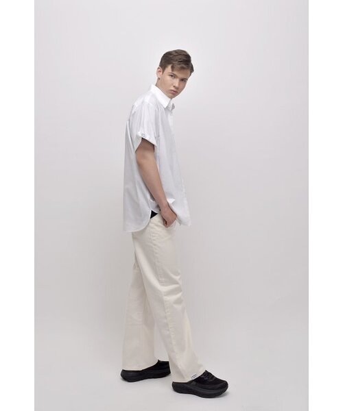 APOSTROPHE COMMA（アポストロフィコンマ）の「[ユニセックス] リバーシブルポイントラベルコットンワイドパンツ (クリームホワイト)（その他パンツ・レディース・その他・SMALL/LARGE/MEDIUM）」の6枚目の写真