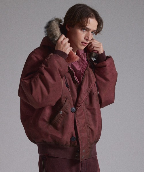 GRANCY】ファーポケットデザインフェードN2Bジャケット / Furpocket