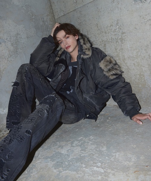 GRANCY(グランシー)の「【GRANCY】ファーポケットデザインフェード GRANCY(グランシー)の「【GRANCY】ファーポケットデザインフェード