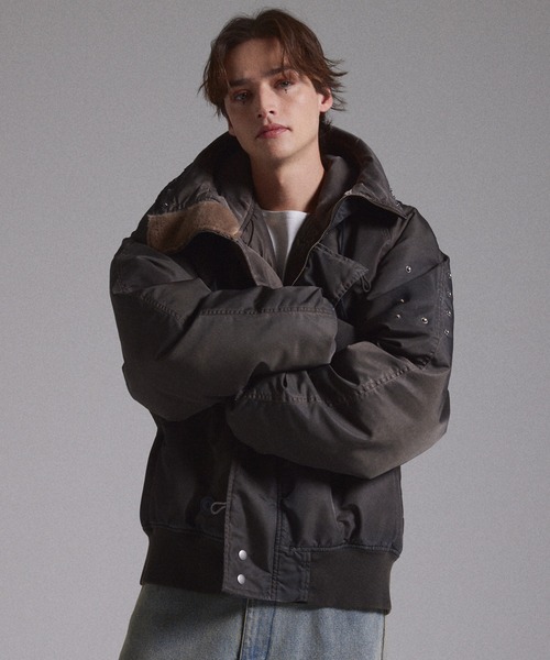 GRANCY】ファーポケットデザインフェードN2Bジャケット / Furpocket