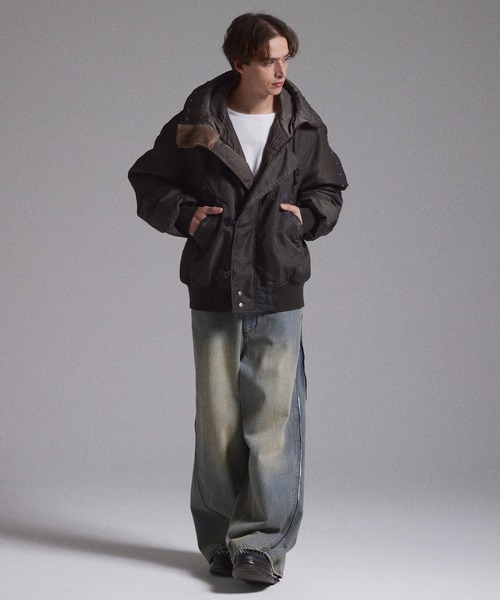 GRANCY】ファーポケットデザインフェードN2Bジャケット / Furpocket