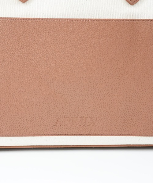 APRILY(アプリリー)の「3way APRILYキャンバストートバッグ L(トートバッグ・レディース・ブラック/グレイッシュベージュ/ブラウン/ピンク・L)」の13枚目の写真
