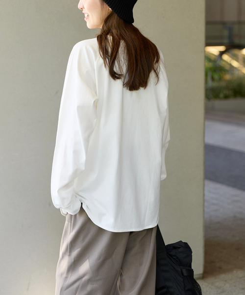 JOURNAL STANDARD relume(ジャーナルスタンダード レリューム)の「《追加2》ラグランスリーブカレッジロングスリーブTEE(Tシャツ/カットソー・レディース・ホワイト×ホワイト/ボルドー/ブラックミックス・FREE)」の22枚目の写真