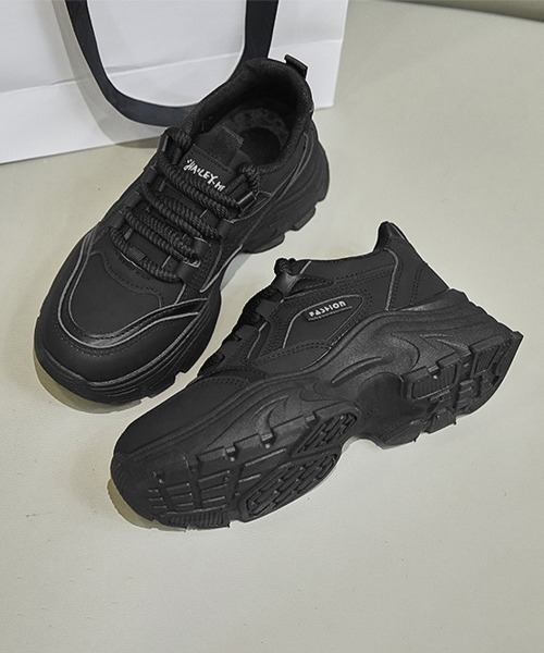Miniministore(ミニミニストア)の「ダッドスニーカー レディース 厚底靴美脚(スニーカー・レディース・グレー/アイボリー/ブラック・24.5cm/23.5cm/24.0cm/23.0cm/22.5cm)」の14枚目の写真