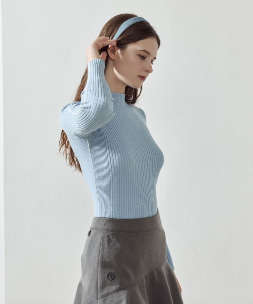 LORDLOAR(ロードロアル)の「スリムリブポーラニット S/ブルー(ニット/セーター・レディース・その他・SMALL/MEDIUM/LARGE)」の3枚目の写真