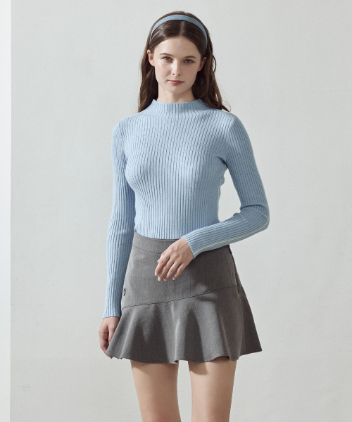 LORDLOAR(ロードロアル)の「スリムリブポーラニット S/ブルー(ニット/セーター・レディース・その他・SMALL/MEDIUM/LARGE)」の4枚目の写真