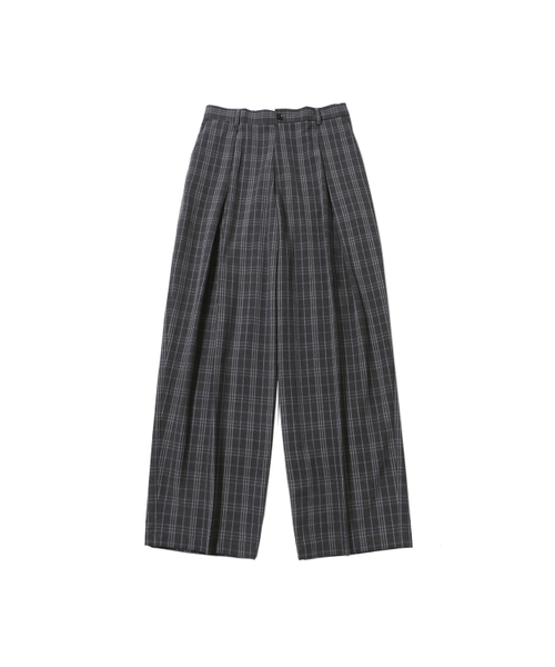 BALLUTE(バリュート)の「DRAPE STRIDE CHECK PANTS(スラックス・メンズ・その他・MEDIUM/LARGE)」の1枚目の写真