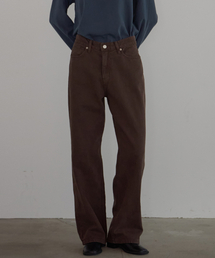 BUT'TON（ボッタン）の「Dying Wide Pants (Brown)（その他パンツ）」