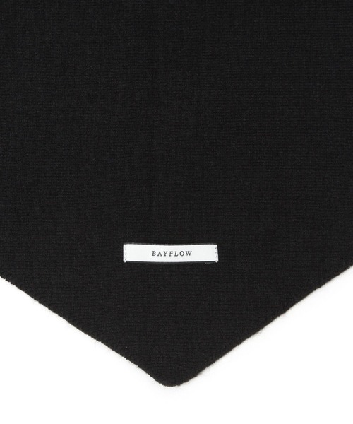 BAYFLOW（ベイフロー）の「[アレンジを楽しめる♪]サンカクニットストール（ストール/ショール・レディース・グレー/ブラック・FREE）」の13枚目の写真