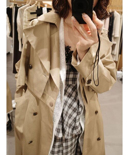 LAGUNAMOON(ラグナムーン)の「レースネックペプラムキャミソール 【夏服】【レイヤードトップス】【セットアップ対応】(キャミソール・レディース・ライトブルー/ブラック/その他1・FREE)」の15枚目の写真