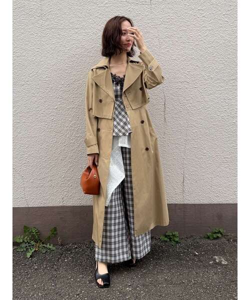 LAGUNAMOON（ラグナムーン）の「レースネックペプラムキャミソール（キャミソール・レディース・ライトブルー/ブラック/その他1・FREE）」の4枚目の写真