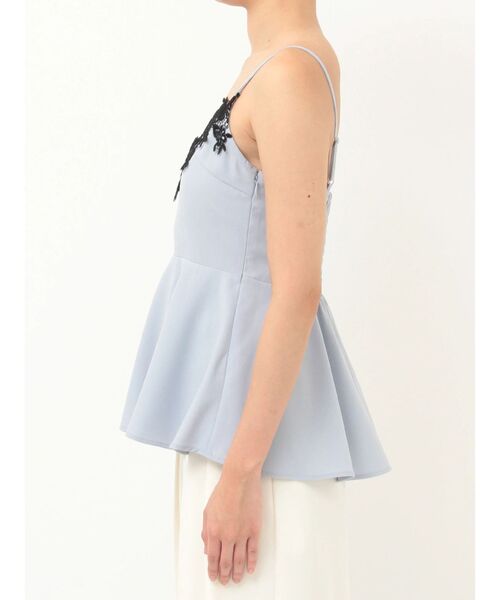 LAGUNAMOON（ラグナムーン）の「レースネックペプラムキャミソール（キャミソール・レディース・ライトブルー/ブラック/その他1・FREE）」の11枚目の写真