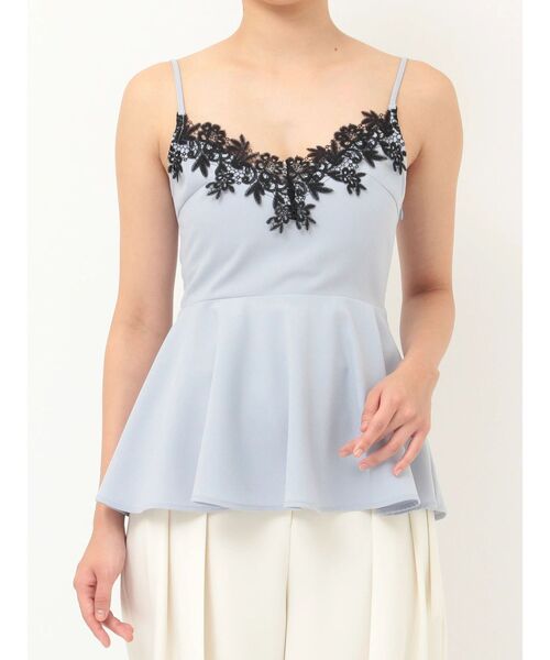 LAGUNAMOON（ラグナムーン）の「レースネックペプラムキャミソール（キャミソール・レディース・ライトブルー/ブラック/その他1・FREE）」の22枚目の写真