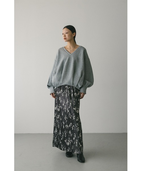 STYLEMIXER(スタイルミキサー)の「フラワープリントプリーツスカート(スカート・レディース・ホワイト/ブラック・SMALL/MEDIUM)」の17枚目の写真
