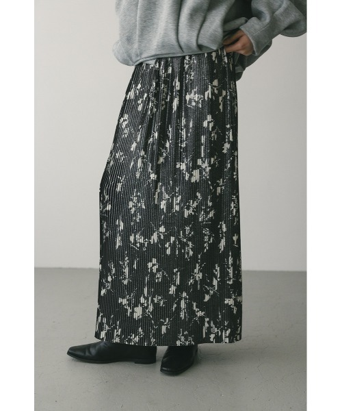 STYLEMIXER(スタイルミキサー)の「フラワープリントプリーツスカート(スカート・レディース・ホワイト/ブラック・SMALL/MEDIUM)」の18枚目の写真
