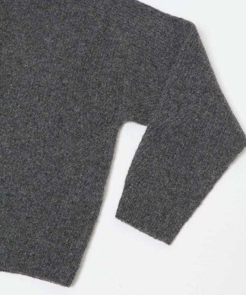 FORK&SPOON（フォークアンドスプーン）の「FORK&SPOON　畦編みハイネックニット（ニット/セーター・レディース・チャコールグレー/ブラウン/イエロー系その他・1）」の12枚目の写真