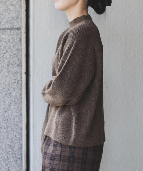 FORK&SPOON（フォークアンドスプーン）の「FORK&SPOON　畦編みハイネックニット（ニット/セーター・レディース・チャコールグレー/ブラウン/イエロー系その他・1）」の13枚目の写真