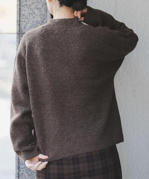 FORK&SPOON（フォークアンドスプーン）の「FORK&SPOON　畦編みハイネックニット（ニット/セーター・レディース・チャコールグレー/ブラウン/イエロー系その他・1）」の14枚目の写真