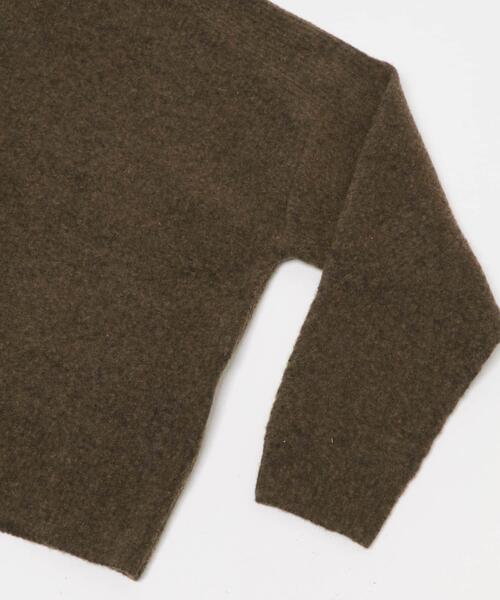 FORK&SPOON（フォークアンドスプーン）の「FORK&SPOON　畦編みハイネックニット（ニット/セーター・レディース・チャコールグレー/ブラウン/イエロー系その他・1）」の21枚目の写真
