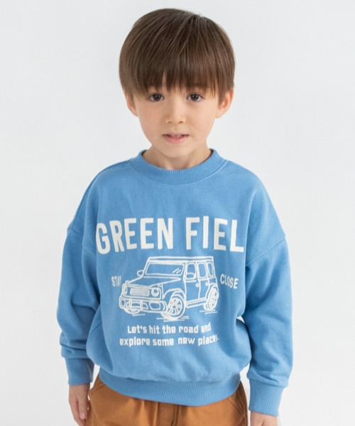 BRANSHES(ブランシェス)の「【ブランシェスmini】まえうしろどっちも着られるトレーナー(スウェット・キッズ・ライトグリーン/ブラウン/杢グレー/ブルー/アイボリー・130/90/100/80/120/110)」の5枚目の写真